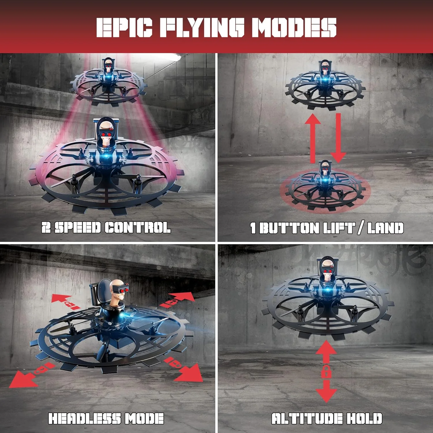 Flying Buzzsaw Skibidi Toilet Drone - Image 5